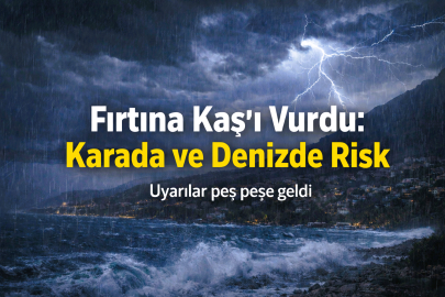 Fırtına Kaş’ı Vurdu: Karada ve Denizde Risk